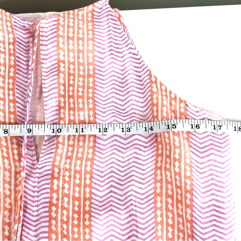 Oliphant Pink and Orange Striped Maxi Dress - Picture 3 of 8